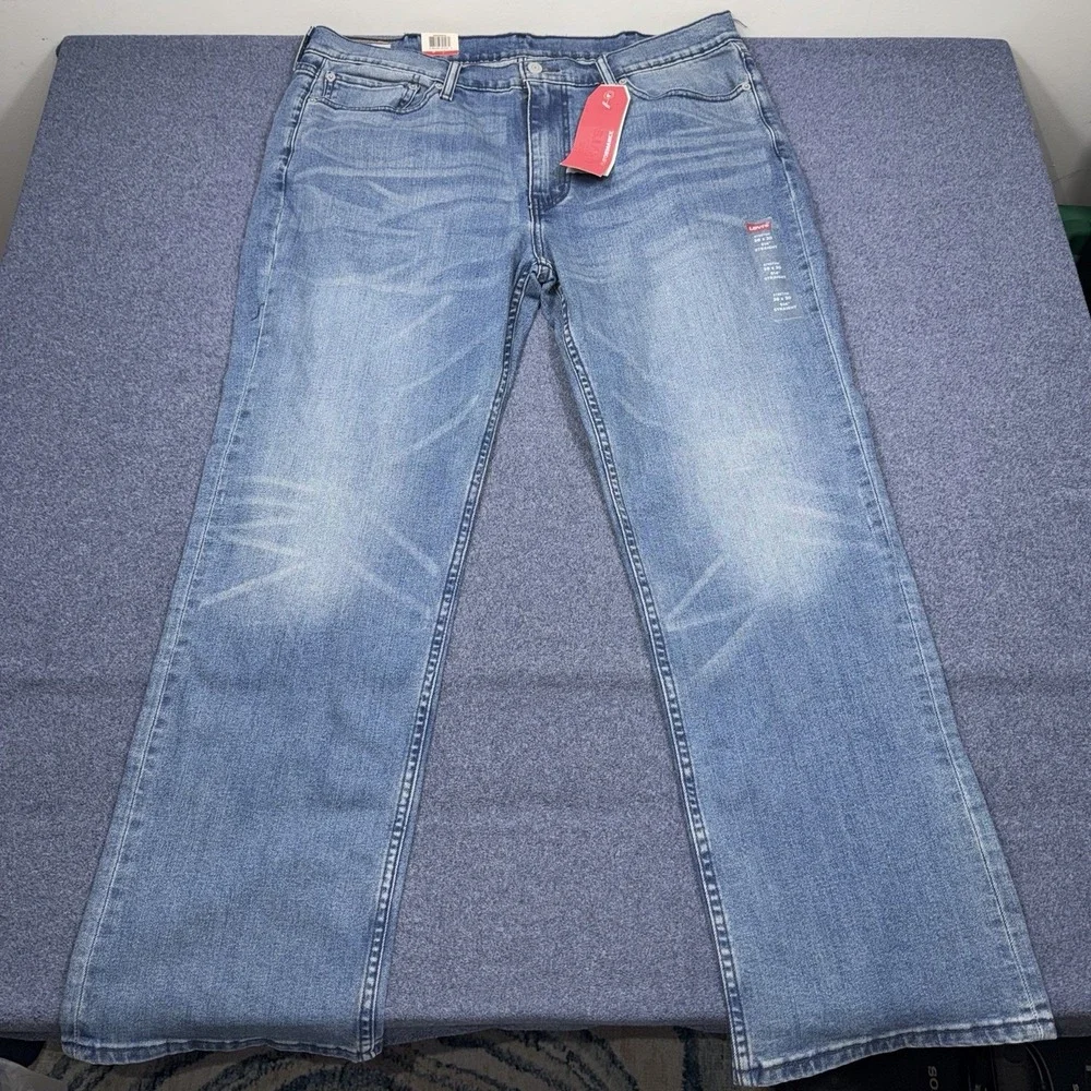 Levi's 514 Straight Leg Jeans Men 38x30 Performance Blue Flex Stretch Denim NWT